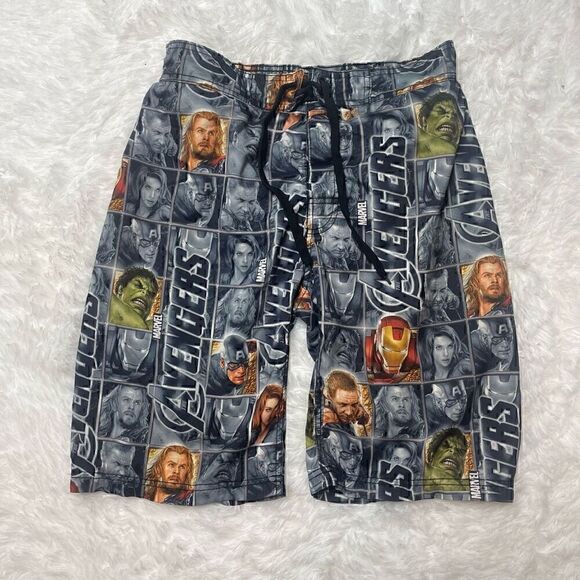 Marvel Avengers Swim Trunks Board Shorts Swimsuit Mens Size Medium - Picture 1 of 10
